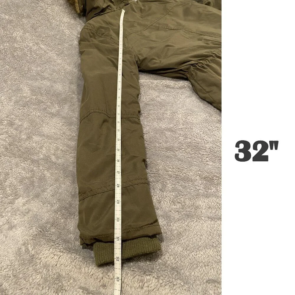 Aeropostale Olive Green Hooded Parka- Size Small - Picture 10 of 12